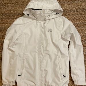 Helly Hansen White Windbreaker jacket waterproof